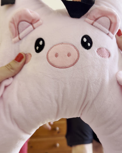 Detalle de la cara del cerdito Sleepy Piggy